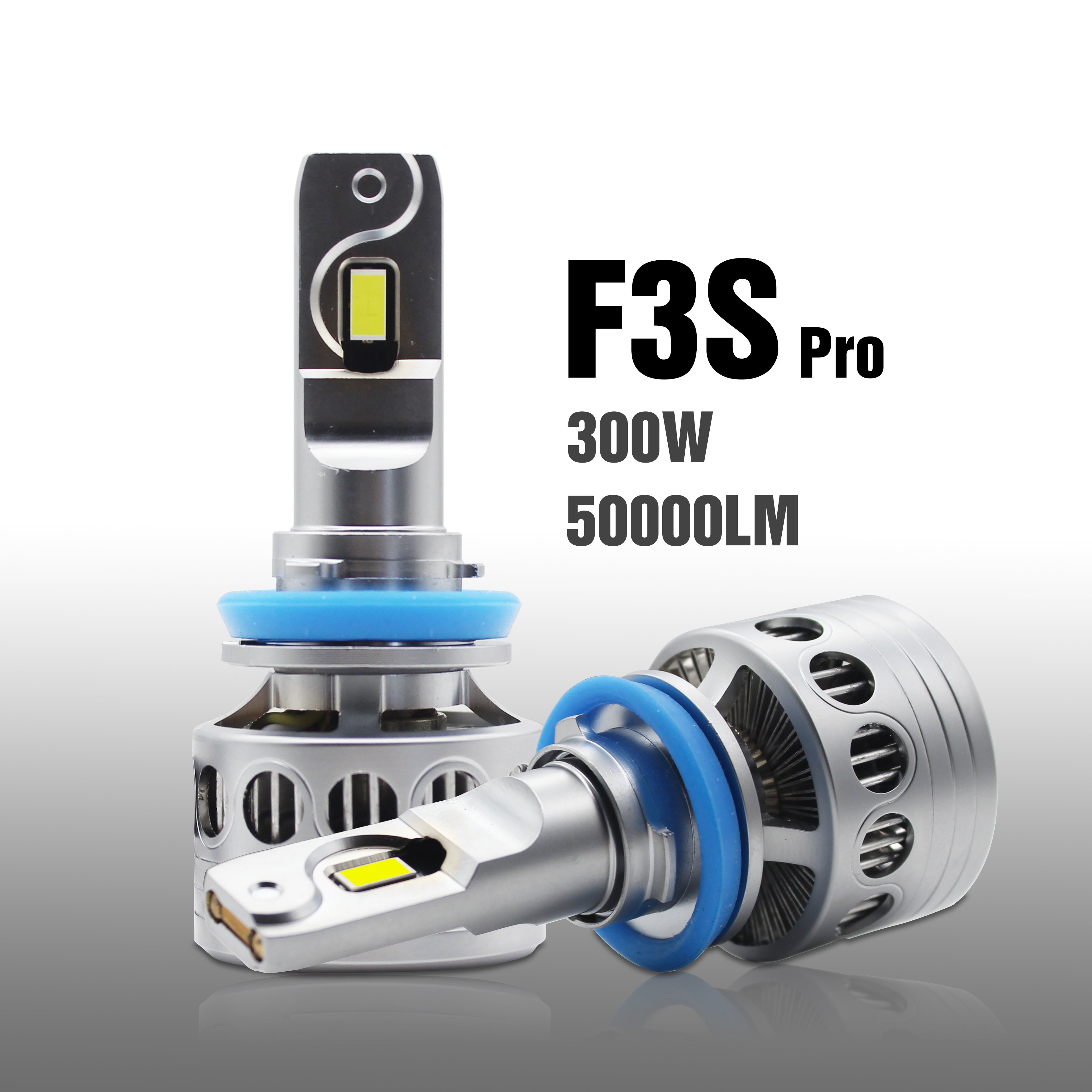 Factory F3S Pro 300W 50000Lm Led Light Lamp H7 H11 9005 9006 Car Motorcycles Accessories Led Headlight for Golf Mk7 Led Bulb